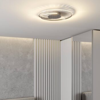 Lindby LED stropné svietidlo Joline, Ø 45 cm, kryštály, kov