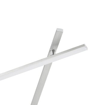 Lindby LED stropné svietidlo Kerem, 345 cm, farba niklu, kov