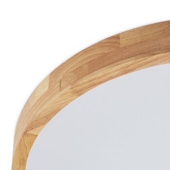 Lindby LED stropné svietidlo Lanira, Ø 60 cm, drevo, diaľkové ovládanie, CCT