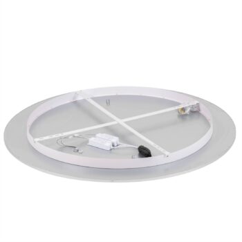 Lindby LED stropné svietidlo Narima, 4 000 K, Ø 100 cm, strieborná