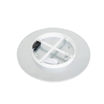 Lindby LED stropné svietidlo Narima, 4 000 K, Ø 50 cm, strieborná