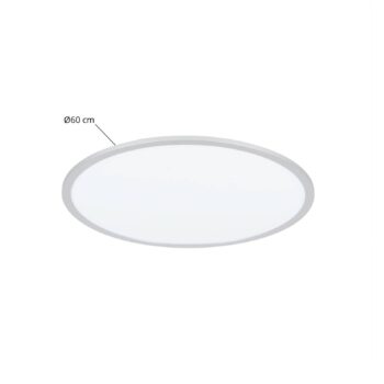 Lindby LED stropné svietidlo Narima, 4 000 K, Ø 60 cm, strieborná