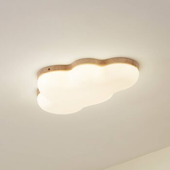Lindby LED stropné svietidlo Pilvi, plast, oblak, 50 cm