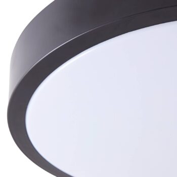 Lindby LED stropné svietidlo Popol, 3 000 K. biela, plast