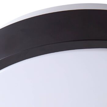 Lindby LED stropné svietidlo Popol, 3 000 K. biela, plast