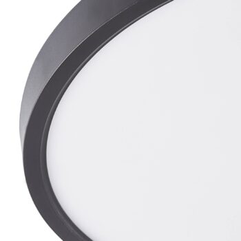 Lindby LED stropné svietidlo Pravin, Ø 30 cm, 3 000 K, čierne
