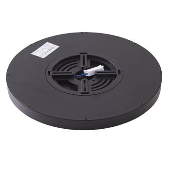 Lindby LED stropné svietidlo Pravin, Ø 40 cm, 3 000 K, čierne