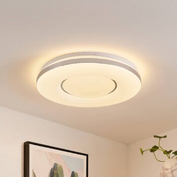 Lindby LED stropné svietidlo Robini, Ø 48 cm, CCT, stmievateľné
