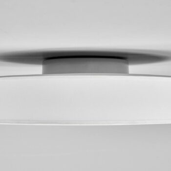 Lindby LED stropné svietidlo Saira, Ø 40 cm, biela, textil