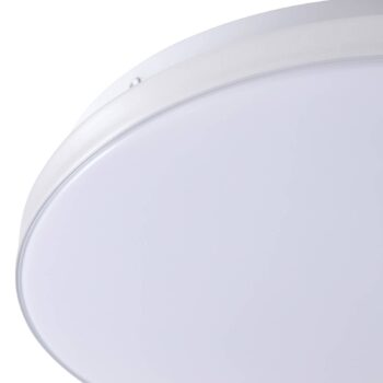 Lindby LED stropné svietidlo Silvryn chróm/biely plast 3000K
