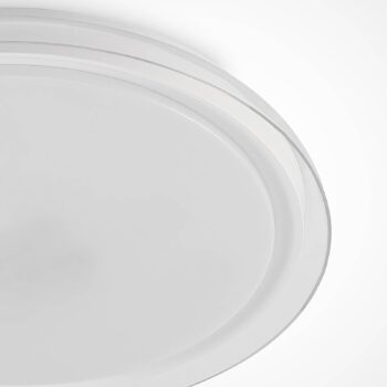 Lindby LED stropné svietidlo Sleya Ø 50 cm, biele, CCT, stmievateľné