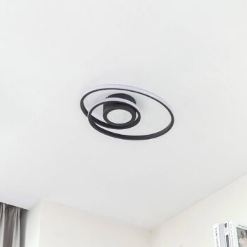 Lindby LED stropné svietidlo Thalina, 45 cm, stmievateľné, Infinity Tunnel