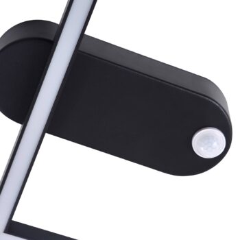 Lindby LED stropné svietidlo Yulla, 34 cm, čierne, senzor