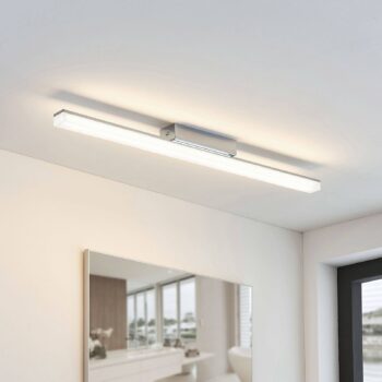 Lindby LED stropné svietidlo do kúpeľne Levke, 75 cm, stmievateľné, IP44