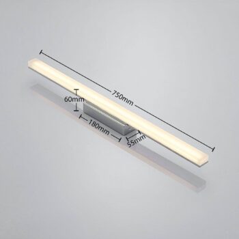Lindby LED stropné svietidlo do kúpeľne Levke, 75 cm, stmievateľné, IP44