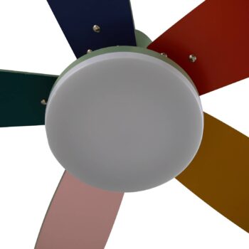 Lindby LED stropný ventilátor Jonte, drevo, DC, tichý, Ø 106 cm
