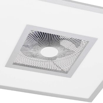 Lindby LED stropný ventilátor Romea, hranatý, DC, tichý, 60 cm