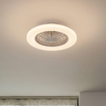 Lindby LED stropný ventilátor Vedin, DC, tichý, Ø 49 cm, CCT