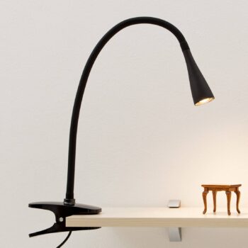 Lindby LED svietidlo Baris, výška 44 cm, čierna, 3000K