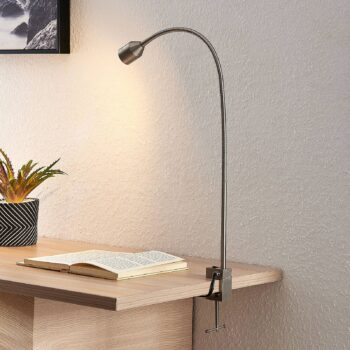 Lindby LED svietidlo Hanilo, výška 80 cm, nikel, kov
