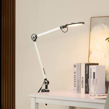 Lindby LED svietidlo Nyxaris, strieborné, kov, CCT, 52 cm