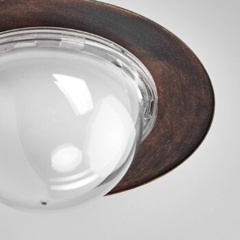 Lindby LED vonkajšie nástenné svietidlo Clea, šírka 24 cm, kov