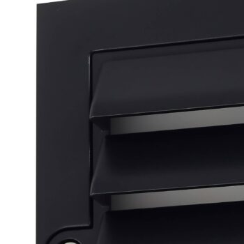 Lindby LED vonkajšie nástenné svietidlo Muro, čierne, PC, sada 2 ks