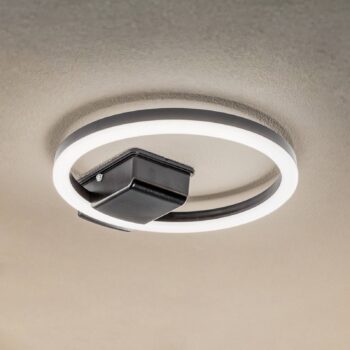 Lindby LED vonkajšie stropné svietidlo Finian, Ø 31 cm, CCT, stmievateľné