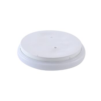 Lindby LED vonkajšie stropné svietidlo Kirkola, 3000 K, Ø 26 cm, biele
