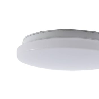 Lindby LED vonkajšie stropné svietidlo Kirkola, 4000 K, Ø 26 cm, biele
