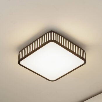 Lindby LED vonkajšie stropné svietidlo Lurinda, 26 cm čierne, IP44