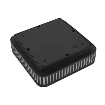 Lindby LED vonkajšie stropné svietidlo Lurinda, 26 cm čierne, IP44