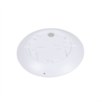 Lindby LED vonkajšie stropné svietidlo Naira, biele, senzor, 30 cm, IP65