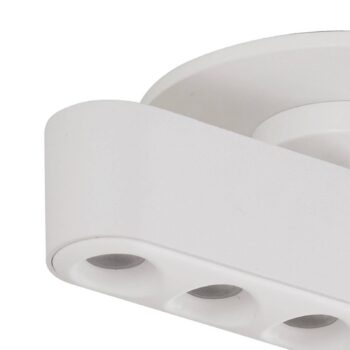 Lindby LED vstavané svetlo Eldrin, biele, svetelné body, 13,1 cm