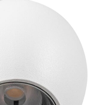 Lindby LED závesné svetlo Lumaro, biele, Ø 6,2 cm, 48 V, stmievateľné