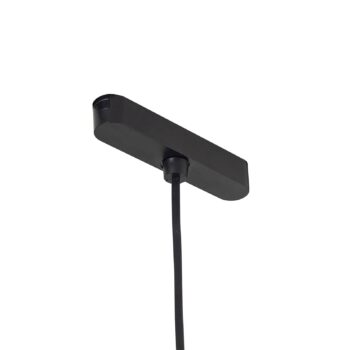 Lindby LED závesné svetlo Lumaro, čierne, Ø6,2 cm, 48V, stmievateľné