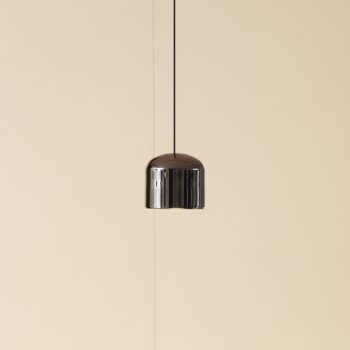Lindby LED závesné svietidlo Lumaro,čierne,Ø8,2cm,hliník,48V,stmievateľné