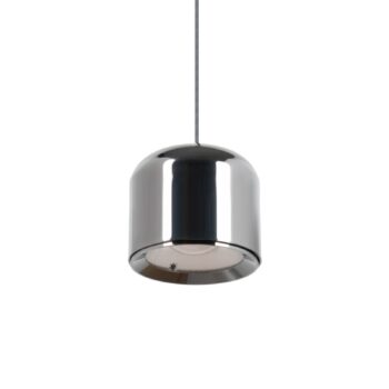 Lindby LED závesné svietidlo Lumaro,čierne,Ø8,2cm,hliník,48V,stmievateľné