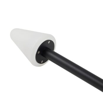 Lindby LED zemné svetlo Selinda, čierne, výška 100 cm