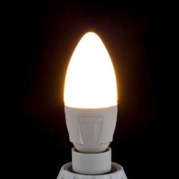 Lindby LED žiarovka, E14, 4,9 W, matná, 3 000 K