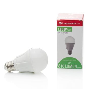 Lindby LED žiarovka, E27, 8,5 W, matná, 3 000 K, 806 lm