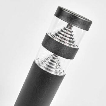 Lindby LED žiarovka Lanea, 40 cm, čierna, nerezová oceľ, IP44