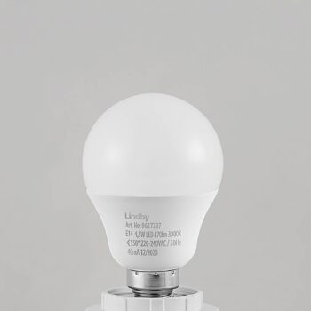 Lindby LED žiarovka, kvapka, E14, 4,5 W, opál, 3000K
