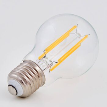 Lindby LED žiarovka, vlákno, E27, 7W, číra, 2 700K