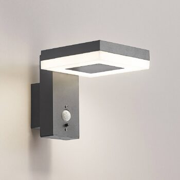 Lindby Laira solárne nástenné LED svetlo, 15,5cm
