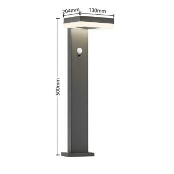 Lindby Laira solárne soklové LED svietidlo, 50 cm