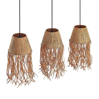 Lindby Liridona papierová závesná lampa, 3-pl.