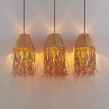 Lindby Liridona papierová závesná lampa, 3-pl.