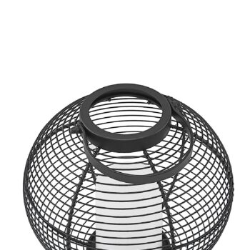Lindby Mairuna solárna LED lucerna čierna, 22,7 cm