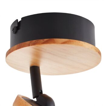 Lindby Manel LED reflektor drevo 1 svetlo